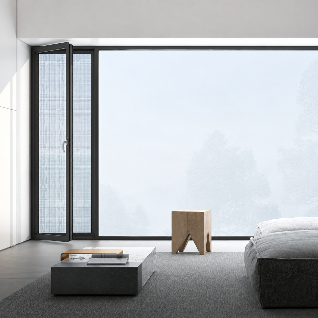 JI 112 Integrated-Screen Window aluminum window system