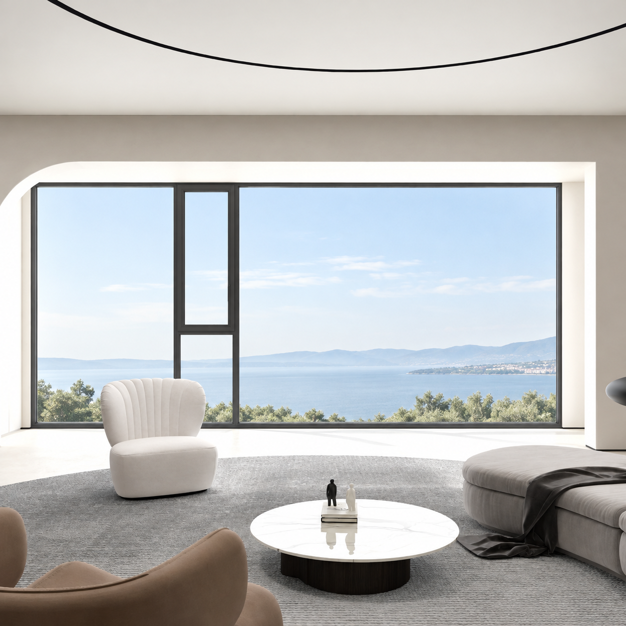 JP 90 Slimline Picture Window aluminum window system